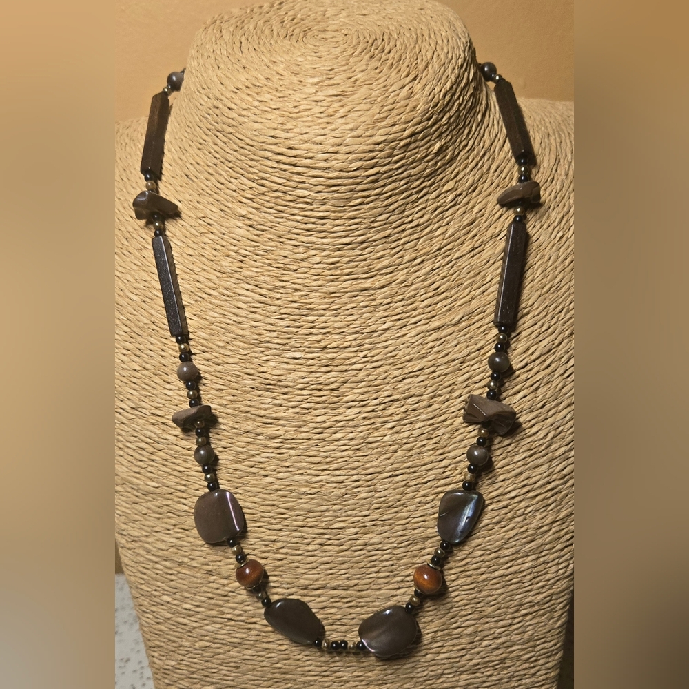 Brown Beaded Necklace